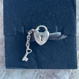 Pandora Padlock Heart & Key Charm